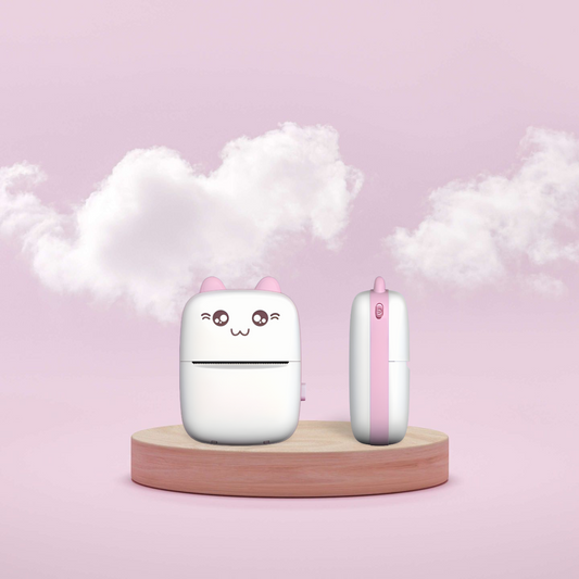 🖨️ Mini Impresora Térmica Portátil Bluetooth – Rosa
