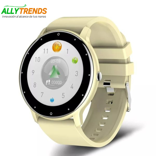 Reloj deportivo inteligente , posee pantalla completamente táctil, resistente al agua, bluetooth para Android e IOS.