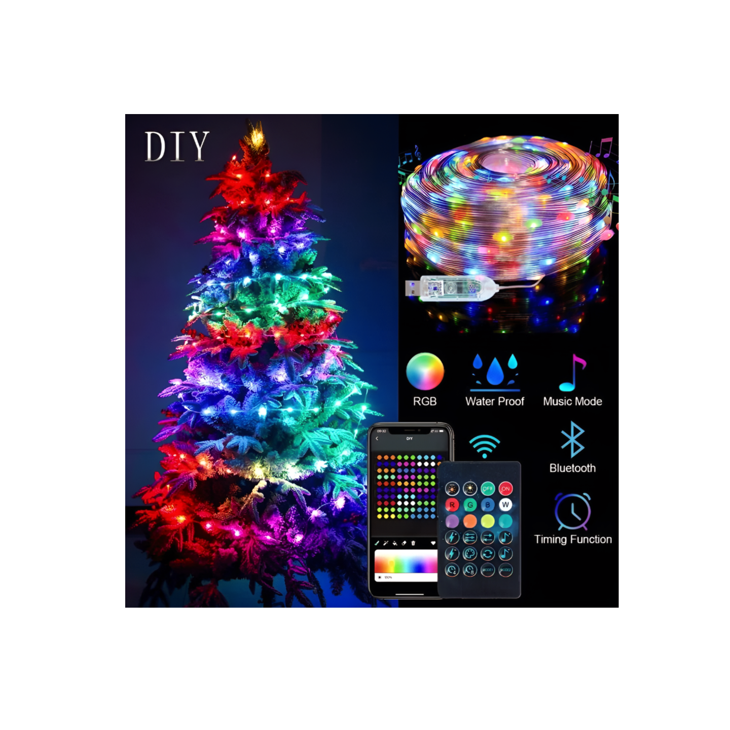 Vive la magia de estas guirnaldas de luces LED USB y demuestra tu creatividad.
