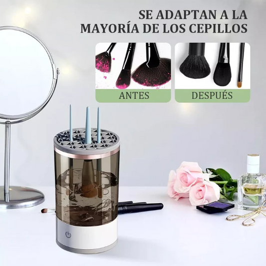 Limpiador Eléctrico de Brochas de Maquillaje, Limpieza Rápida y Profunda
