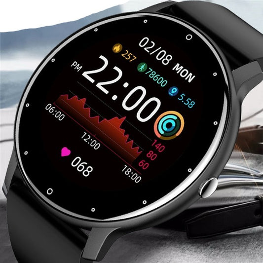 Reloj deportivo inteligente , posee pantalla completamente táctil, resistente al agua, bluetooth para Android e IOS.