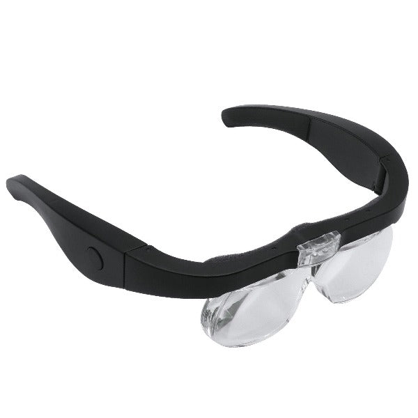 Lupa con 4 lentes de aumento y conexión USB recargable, con luz LED. - Comercial AllyTrends SpA