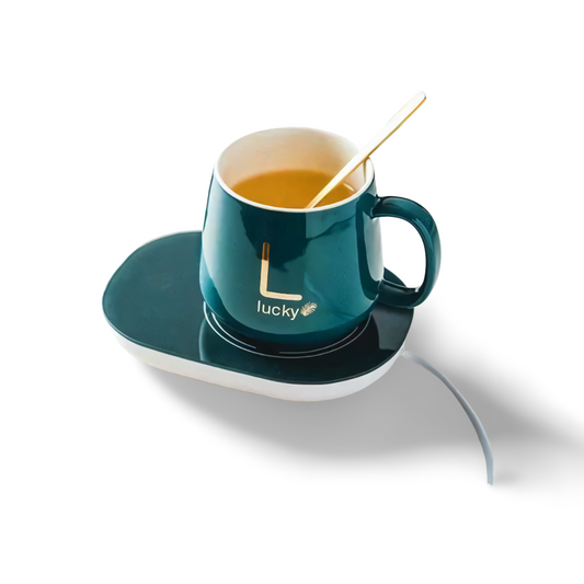 Taza de Cerámica Eléctrica con Base Calentadora Inteligente – 450 ml