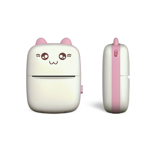 🖨️ Mini Impresora Térmica Portátil Bluetooth – Rosa