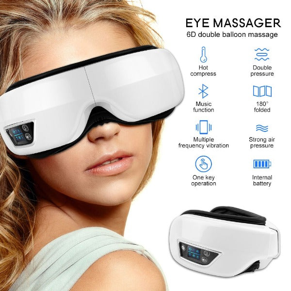 Gafas de masaje para el cuidado de los ojos, alivia el estrés, la fatiga, y mejora la protección de la vista.