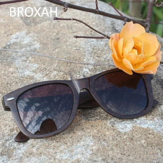 Gafas de Sol Retro Polarizadas 2024, de madera natural para hombres y mujeres.