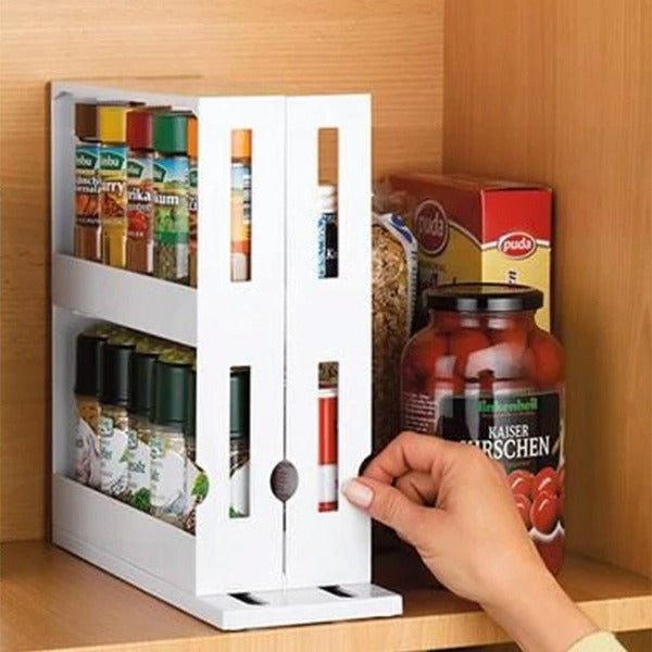 Estante organizador de especias de cocina de doble capa. "Kitchen Spice Organizer"