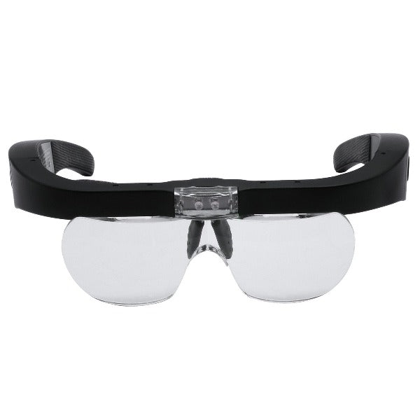 Lupa con 4  lentes de aumento y conexión USB recargable, con luz LED. - Comercial AllyTrends SpA